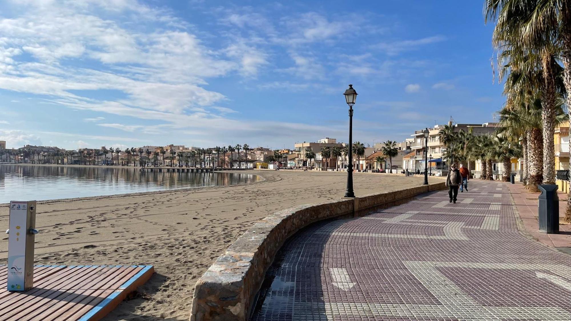 Charming Beachfront Apartment Murcia Buitenkant foto