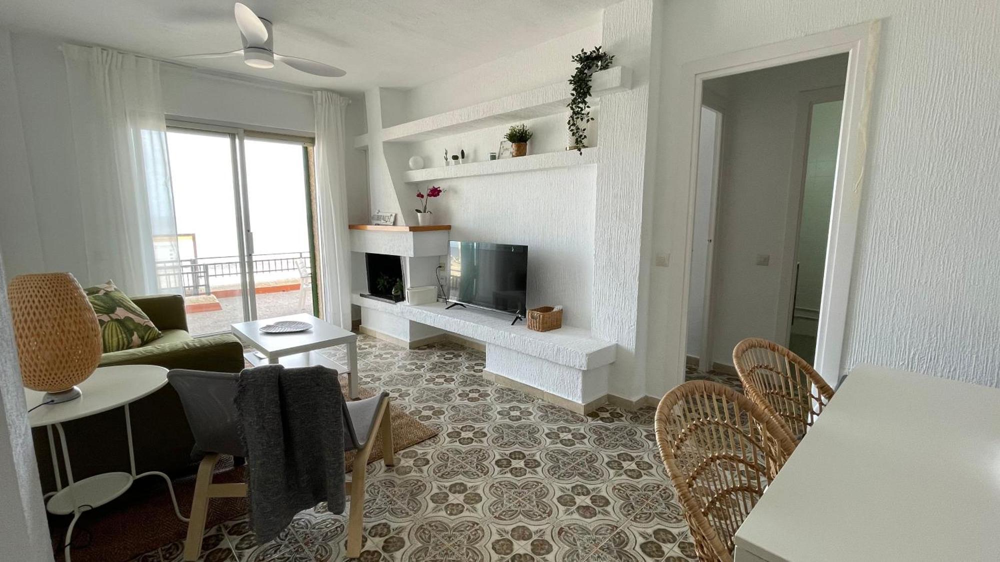 Charming Beachfront Apartment Murcia Buitenkant foto