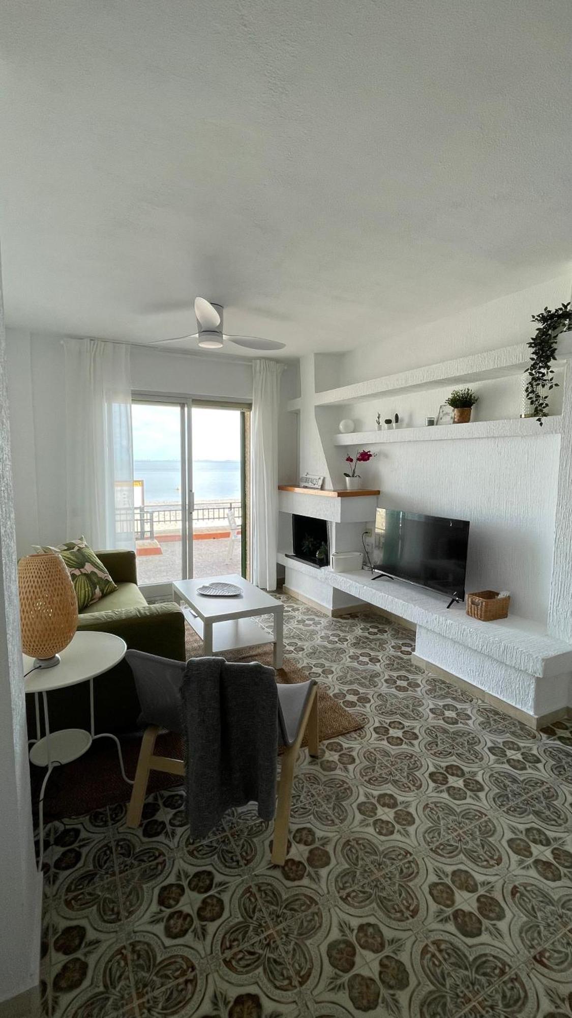 Charming Beachfront Apartment Murcia Buitenkant foto
