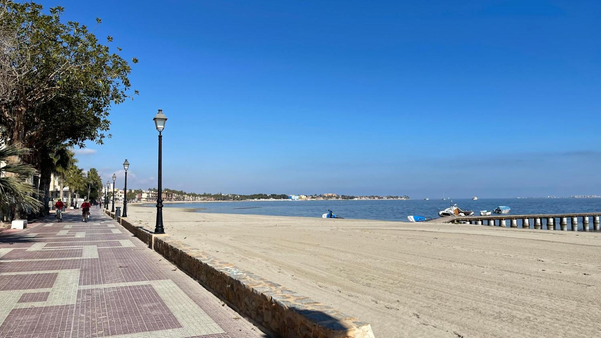 Charming Beachfront Apartment Murcia Buitenkant foto