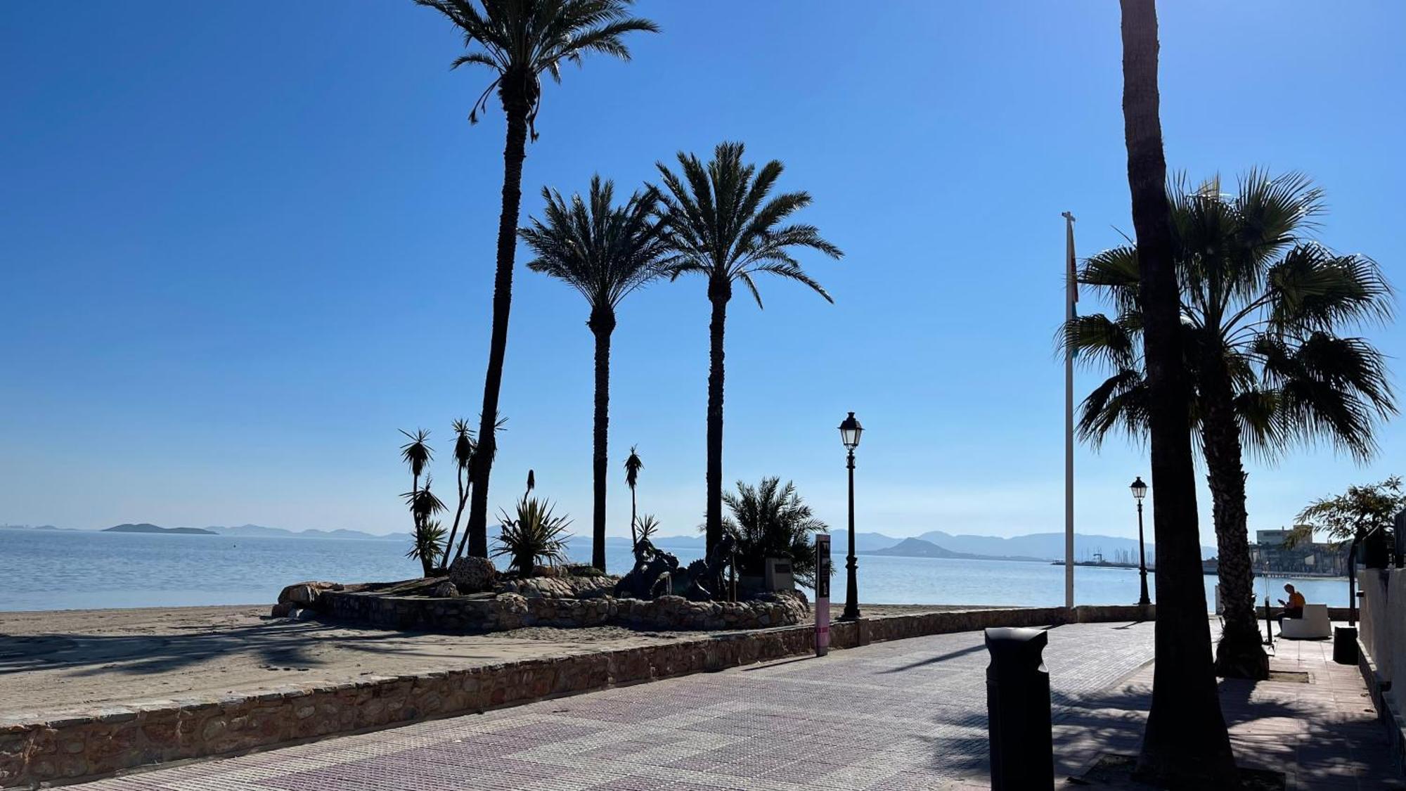 Charming Beachfront Apartment Murcia Buitenkant foto
